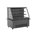 Structural Concepts NR6047RSSA.MOB 59" Horizontal Self-Serve Mobile Open Air Merhandiser in Black, Self Contained, 2 Shelves, High Profile, w/ LED Lighting 1 image