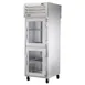 True STR1RPT-2HG-1S-HC Pass-Thru Half Glass Front / Solid Rear Swing Doors Refrigerator 1 image