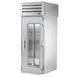 True STR1RRT-1G-1S-HC 35" 1-Section Roll-Thru Refrigerator w/ Front Glass & Rear Solid Door, Stainless Steel 1 image
