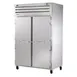 True STR2DT-2S-HC 52" 2-Section Reach-In Refrigerator Freezer Combo w/ 2 Solid Doors, All Stainless Steel 1 image