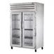 True STR2H-2G 2-Section " Reach-In Heated Holding Cabinet, Stainless Steel, 2 Glass Doors with Locks 1 image