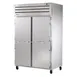 True STR2R-2S-HC 52" 2-Section Reach-In Refrigerator w/ 2 Solid Doors, Top Mount, Stainless Steel 1 image