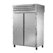 True STR2RPT-2S-2S-HC 2-Section Pass-Thru Refrigerator w/ Front 2 Solid & Rear 2 Solid Doors, Stainless Steel 1 image