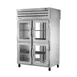 True STR2RPT-4HG-2G-HC 2-Section Pass-Thru Refrigerator w/ Front 4 Glass Half & Rear 2 Glass Doors, Stainless Steel 1 image