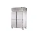 True STR2RPT-4HS-4HS-HC 2-Section Pass-Thru Refrigerator w/ Front 4 Solid & Rear 4 Solid Half Doors, Stainless Steel 1 image