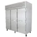 True STR3R-3S 77" 3-Section Reach-In Refrigerator w/ 3 Solid Doors, Top Mount, Stainless Steel 2 image