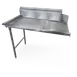 Steel Works SWCDT-60L 60"x30" Clean Dishtable, 9" Backsplash - 16 Gauge S.Steel / Left Drainboard 1 image