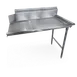 Steel Works SWCDT-72R 30"x72" Clean Dish Table - 16 Gauge Top, 9" Splash Height / Right Drainboard 1 image