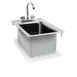 Steel Works SWDIS-1FB101410 Drop In Sink, 19" X 13" X 10"H 1 image