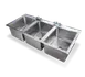 Steel Works SWDIS-3FB162012 Drop In Sink, 25" X 55" X 12"H 1 image