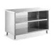 Steel Works SWDS-1560-318 60"x15" Stainless Steel Dish Cabinet with Mid-Shelf - 18 Gauge Top 1 image