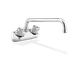 Steel Works SWFW-4-10LL Faucet, Wall Mount, 4" Center, 10" Spout 1 image