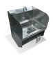 Steel Works SWHS-151715-SPSBDKV 15" Wall Mounted Hand Sink w/Faucet & Knee Valves - 20 g/3 Splashes 1 image