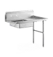 Steel Works SWUDT-48R 48"x30" Undercounter Dishtable with 20"x20" Bowl, 16 Gauge Top / Right 1 image