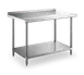 Steel Works SWWTS-2472-2R-318 Stainless Steel Top " 63" - 72" Work Table 1 image