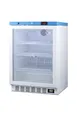 Summit ACR52G Medical Refrigerator – 24" Wide, 3.88 cu.ft., White Steel Glass Door, +2‑8°C Range 1 image