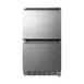 Summit ADRD18OS 18" Outdoor Undercounter Refrigerator w/ 2 Drawers, Stainless Steel, 3.4 cu.ft. 1 image