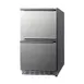 Summit ADRD18OS 18" Outdoor Undercounter Refrigerator w/ 2 Drawers, Stainless Steel, 3.4 cu.ft. 2 image