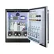 Summit AL55 24" Built-in or Freestanding Undercounter Refrigerator in Black, Stainless Steel Door, 4.2 cu.ft 4 image