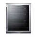 Summit AL57GCSS 24" Built-in Undercounter Glass Door Refrigerator in Stainless Steel, ADA compliant, 5 cu. ft. 2 image