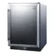 Summit AL57GCSS 24" Built-in Undercounter Glass Door Refrigerator in Stainless Steel, ADA compliant, 5 cu. ft. 1 image