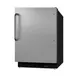 Summit ALFZ37BSSTB 20" Built-in or Freestanding Undercounter Freezer w/ Stainless Steel Door and Towel Bar Handle, 2.68 cu. ft. 1 image