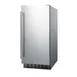 Summit ALR15BCSS 15" Built-in or Freestanding Undercounter Refrigerator in Stainless Steel, 2.2 cu. ft. 1 image