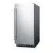 Summit ALR15BSS 15" Built-in or Freestanding Undercounter Refrigerator in Black, w/ Stainless Steel Door, 2.2 cu. ft. 1 image