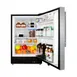 Summit ALR47BSSHV 20" Built-in or Freestanding Undercounter Refrigerator in Black, Stainless Steel Door, 3.5 cu. ft. 4 image