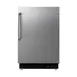 Summit ALR47BSSTB 20" Built-in or Freestanding Undercounter Refrigerator in Black, Stainless Steel Door, Towel Bar Handle, 3.5 cu. ft. 2 image