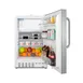 Summit ALRF48CSS 20" Built-in or Freestanding Undercounter Refrigerator Freezer, Stainless Steel, 2.68 cu. ft. 3 image