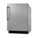 Summit ALRF49BCSS 20" Built-in or Freestanding Undercounter Refrigerator Freezer, Stainless Steel, 2.68 cu. ft. 1 image