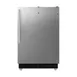 Summit ALRF49BSSHV 19" Undercounter Refrigerator Freezer in Black, w/ Stainless Steel Door, 2.68 cu. ft. 2 image