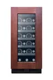 Summit ALWC15PNR - 2.2 Cu Ft Undercounter Wine Cooler, 15" Black, Glass Door, LED, Digital, Reversible 1 image