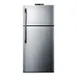 Summit BKRF21SS 30" Break Room Refrigerator-Freezer in Black, Stainless Steel Door, 21 cu. ft. 1 image