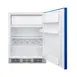 Summit BRF631BKB 23" Undercounter Freezer in Black, w/ Cobalt Blue Door, 5.1 cu. ft. 4 image