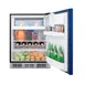 Summit BRF631BKBADA 23" Undercounter Freezer in Black, w/ Cobalt Blue Door, ADA Compliant, 5.1 cu. ft. 3 image