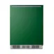 Summit BRF631BKG 23" Undercounter Freezer in Black, w/ Emerald Green Door, 5.1 cu. ft. 2 image