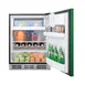 Summit BRF631BKG 23" Undercounter Freezer in Black, w/ Emerald Green Door, 5.1 cu. ft. 3 image