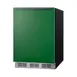 Summit BRF631BKGADA 23" Undercounter Freezer in Black w/ Emerald Green Door, ADA Compliant, 5.1 cu. ft. 1 image