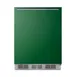 Summit BRF631BKGADA 23" Undercounter Freezer in Black w/ Emerald Green Door, ADA Compliant, 5.1 cu. ft. 2 image