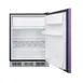 Summit BRF631BKP 23" Undercounter Freezer in Black, w/ Lavender Purple Door, 5.1 cu. ft. 4 image