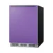 Summit BRF631BKPADA 23" Undercounter Freezer in Black, w/ Lavender Purple Door, ADA Compliant, 5.1 cu. ft. 1 image