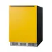 Summit BRF631BKY 23" Undercounter Freezer in Black, w/ Saffron Gold Door, 5.1 cu. ft. 1 image
