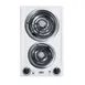 Summit CCE225WH 12" Electric Radiant Cooktop w/ (2) Spiral Burners, Manual Controls, White Porcelain, 1.625 kW, 230v 1 image