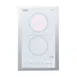 Summit CR2B15T2WTK15 15" Electric Radiant Cooktop w/ (2) Burners, White Ceramic Glass and Stainless Steel Frame, Digital Controls, 2.4 kW, 115v 2 image