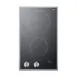 Summit CR2B22ST 12" Electric Radiant Cooktop w/ (2) Burners, Black Ceramic Glass and Stainless Steel Frame, 3.0 kW, 220/240v 1 image