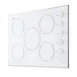 Summit CR5B274W 27" Electric Radiant Cooktop w/ (5) Burners, White Ceramic Glass, Manual Controls, 6.6 kW, 230v 2 image