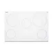 Summit CR5B30T8W 30" Electric Radiant Cooktop w/ (5) Burners, White Ceramic Glass, Digital Controls, 7.2 kW, 240v 1 image