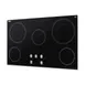 Summit CR5B36MB 35" Electric Radiant Cooktop w/ (5) Burners, Black Ceramic Glass, Manual Controls, 7.7 kW, 240v 3 image